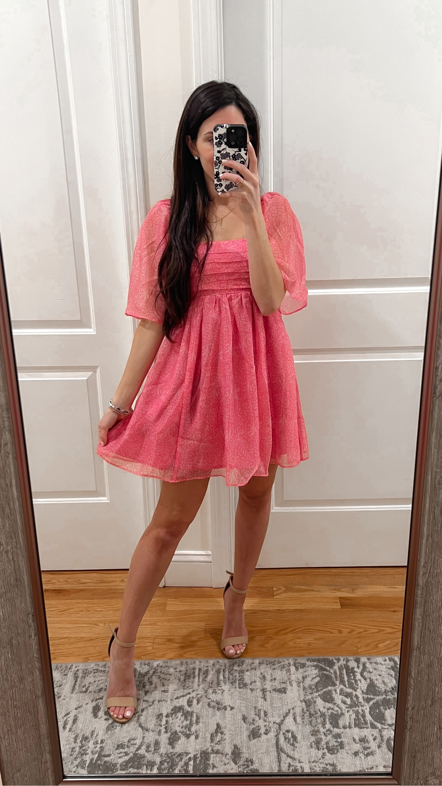 Mother’s Day dress ; Mother’s Day outfit ; pink dress ; Abercrombie dress ; heeled sandals ; wedding guest dress ; bridal shower dress ; girl baby shower ; nude heels 

#LTKSeasonal #LTKstyletip #LTKwedding