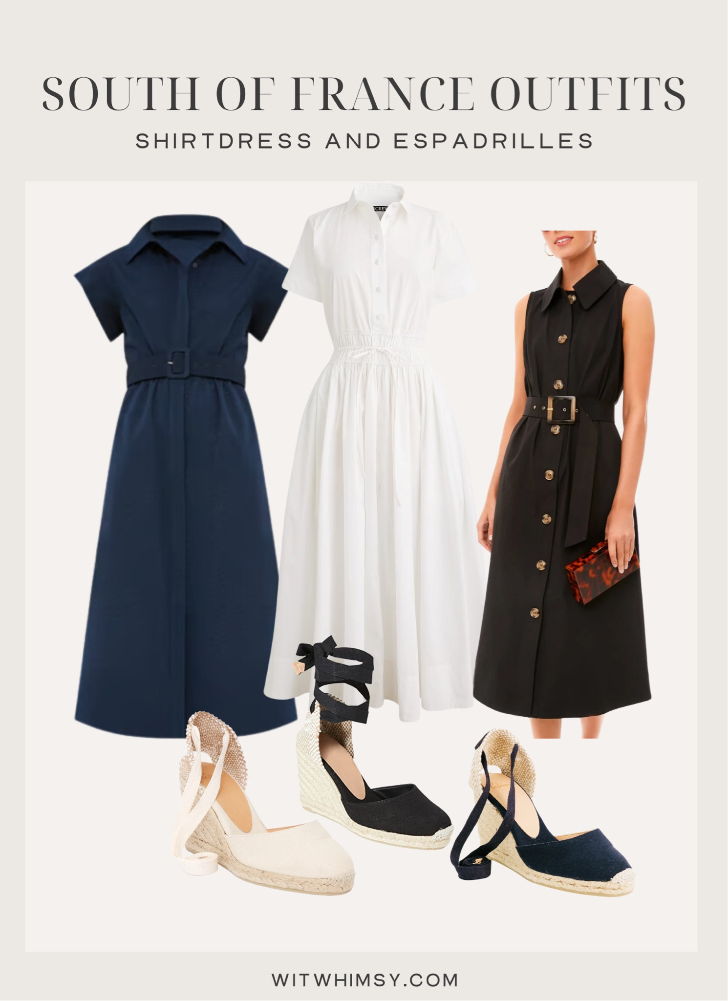 South of france outfit ideas
Shirt dress
Espadrilles
Summer outfit
Vacation look 

#LTKSeasonal