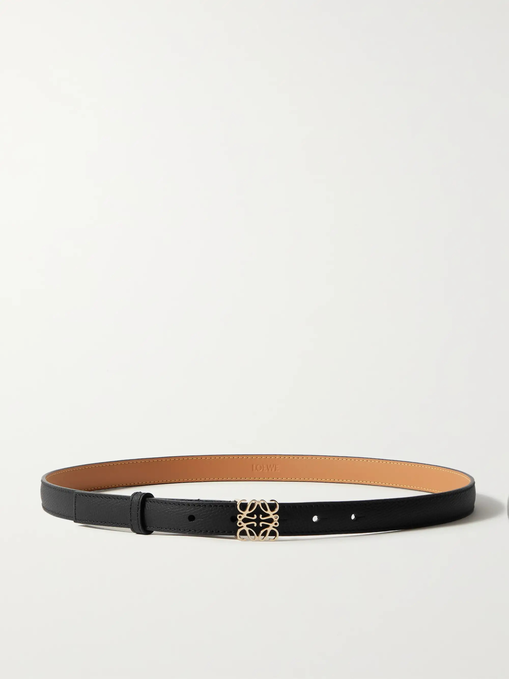 LOEWEAnagram textured-leather belt | NET-A-PORTER (US)