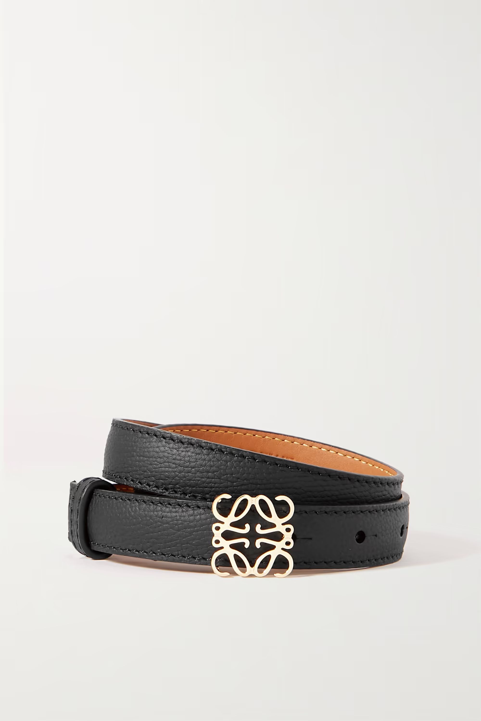 Anagram textured-leather belt | NET-A-PORTER (UK & EU)