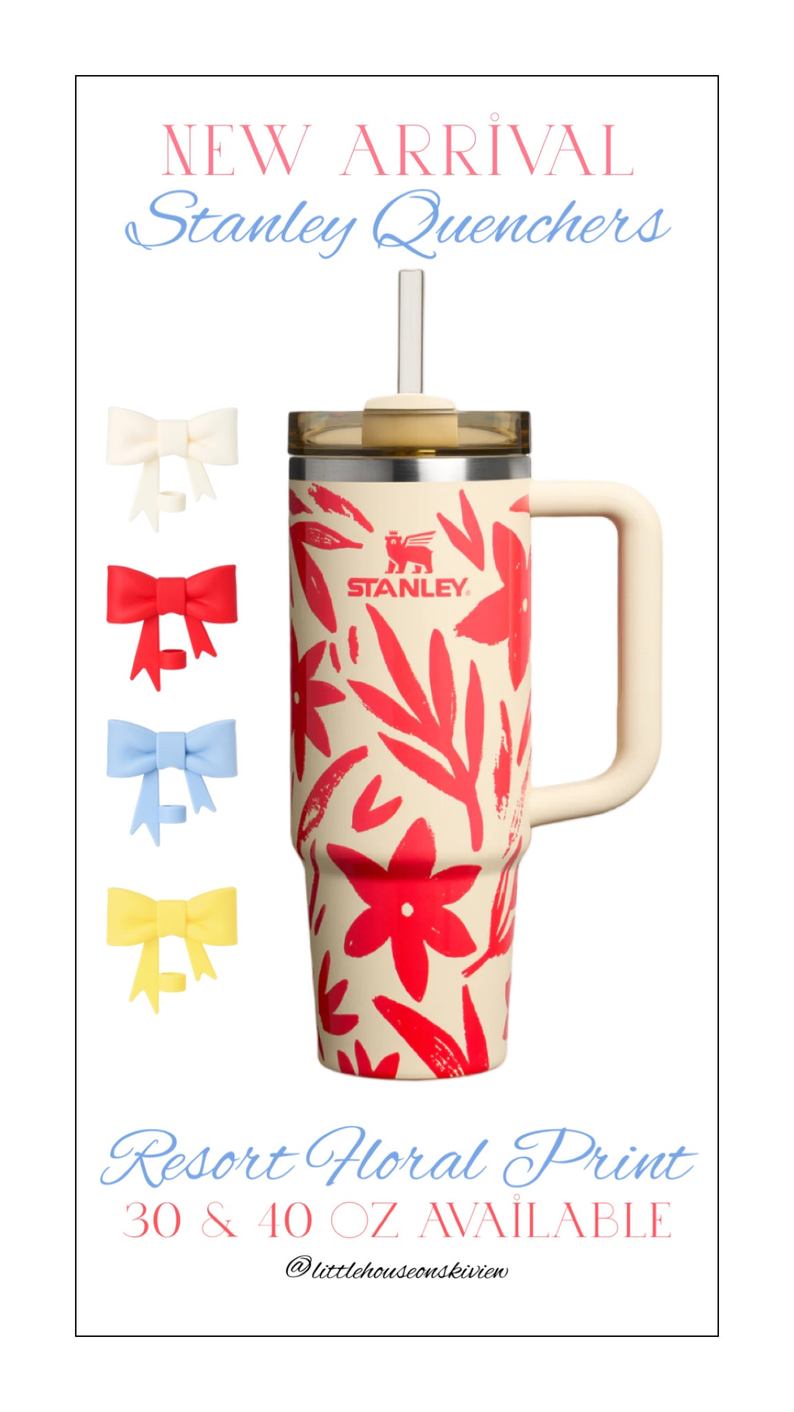 NEW Resort Floral Stanley 🌺 obsessed with this print! Available in 30 oz and 40 oz!! It would make a great Mother’s Day gift! 

#LTKGiftGuide #LTKFindsUnder50 #LTKSeasonal