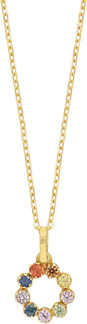 Kids' Sapphire Pendant Necklace | Nordstrom