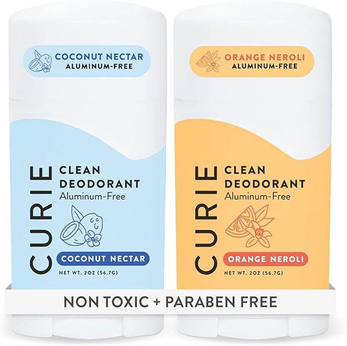 Curie Natural Deodorant for Women - Orange Neroli + Coconut Nectar - Aluminum Free, Clean, Sustai... | Amazon (US)