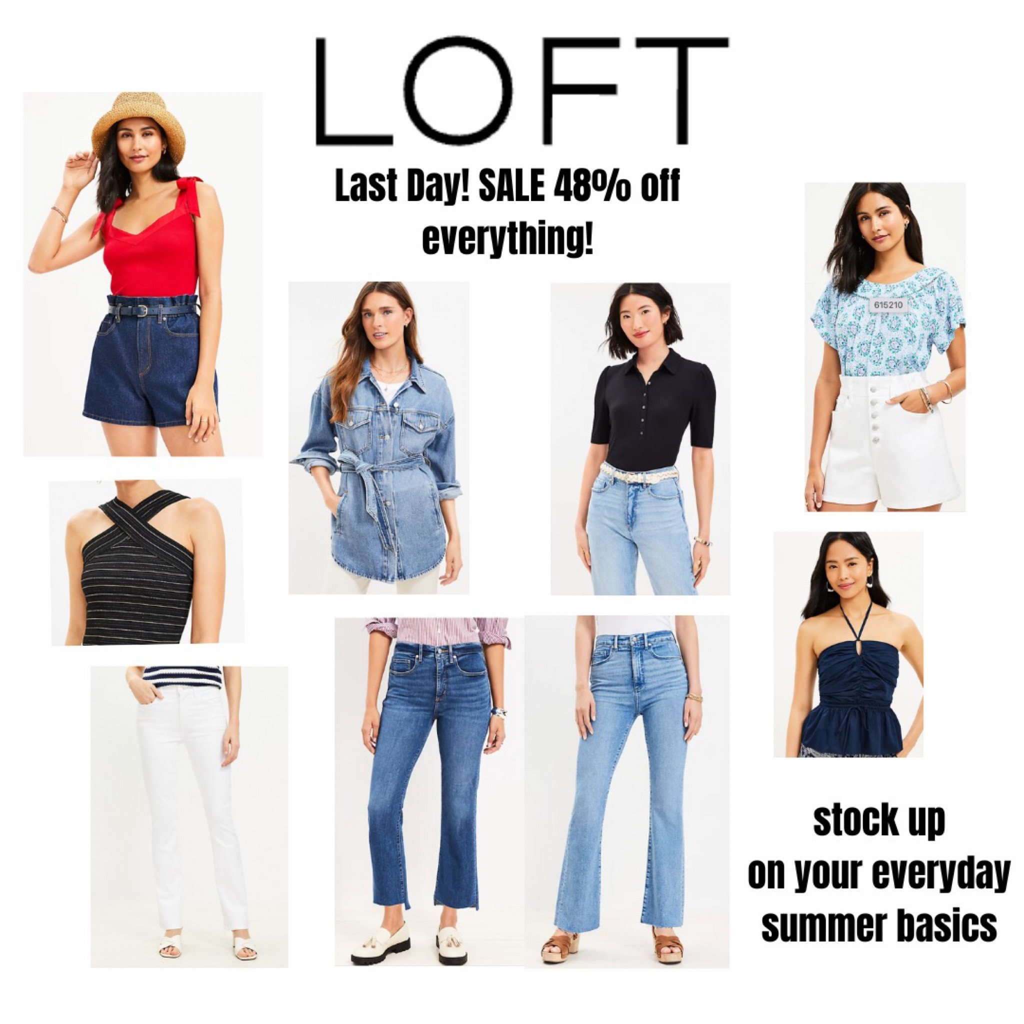 ✨Last day of this fabulous sale. 48% off everything! This is what I ordered in petite and XS sizes. I love Loft’s pants - they fit me so well and are always so comfortable. Some great everyday basics here that can transition into fall. 

#everyday #summersale #basics #shorts #denim #loft #petite #ageless #agelesspetitestyle #over40 #over50

#LTKSeasonal #LTKxNSale #LTKFind