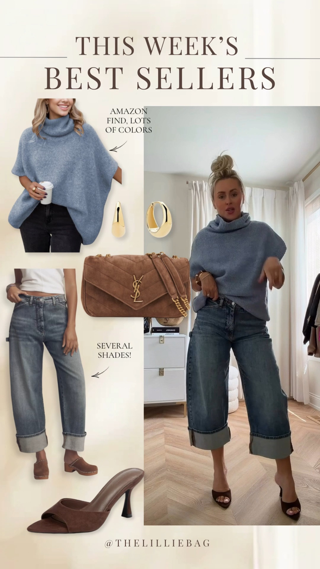 A fave AMZN sweater of mine you can wear NOW & later🏐🍂🤎! I grabbed a team color but comes in neutrals and work friendly! 

Jeans tts or size up if in between! Come in tall, reg & petite! I’m in reg length and small in sweater! 


Fall style. Fall outfits. Sweater. Jeans. Suede heels.

#LTKSaleAlert #LTKootd