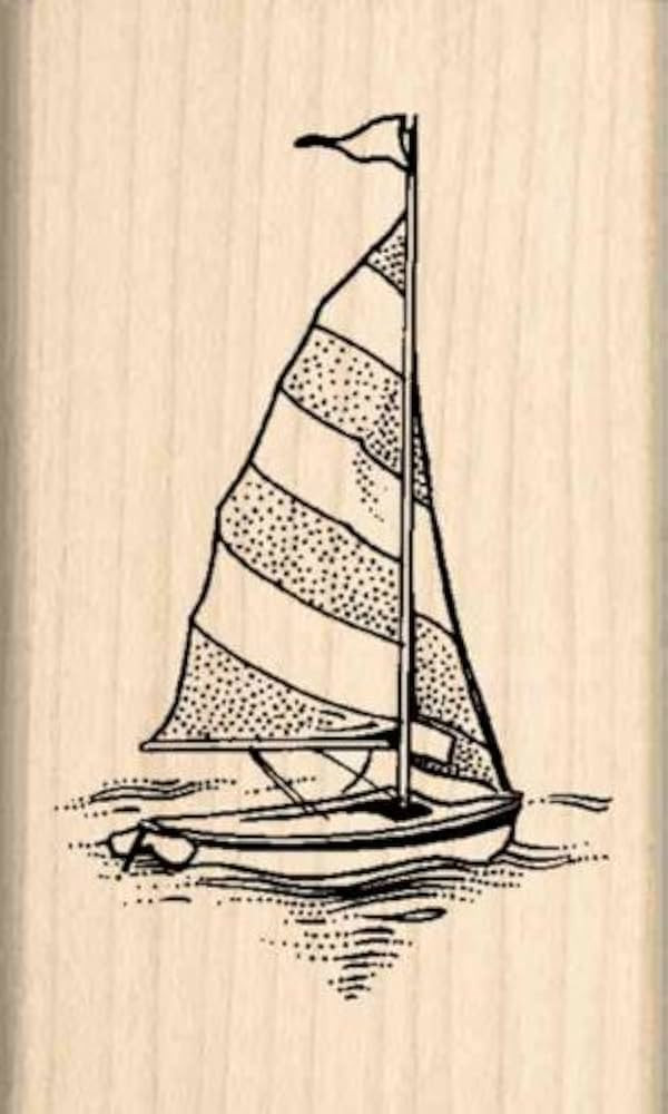 Stamps by Impression Sailboat Rubber Stamp | Amazon (US)