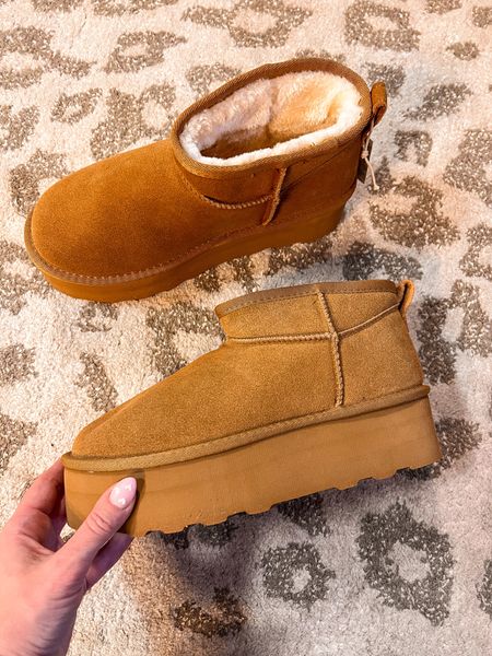 Ugg dupes! Love these so comfortable run tts and under $80! 