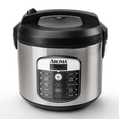Aroma 20 Cup Digital Multicooker & Rice Cooker - Stainless Steel | Target