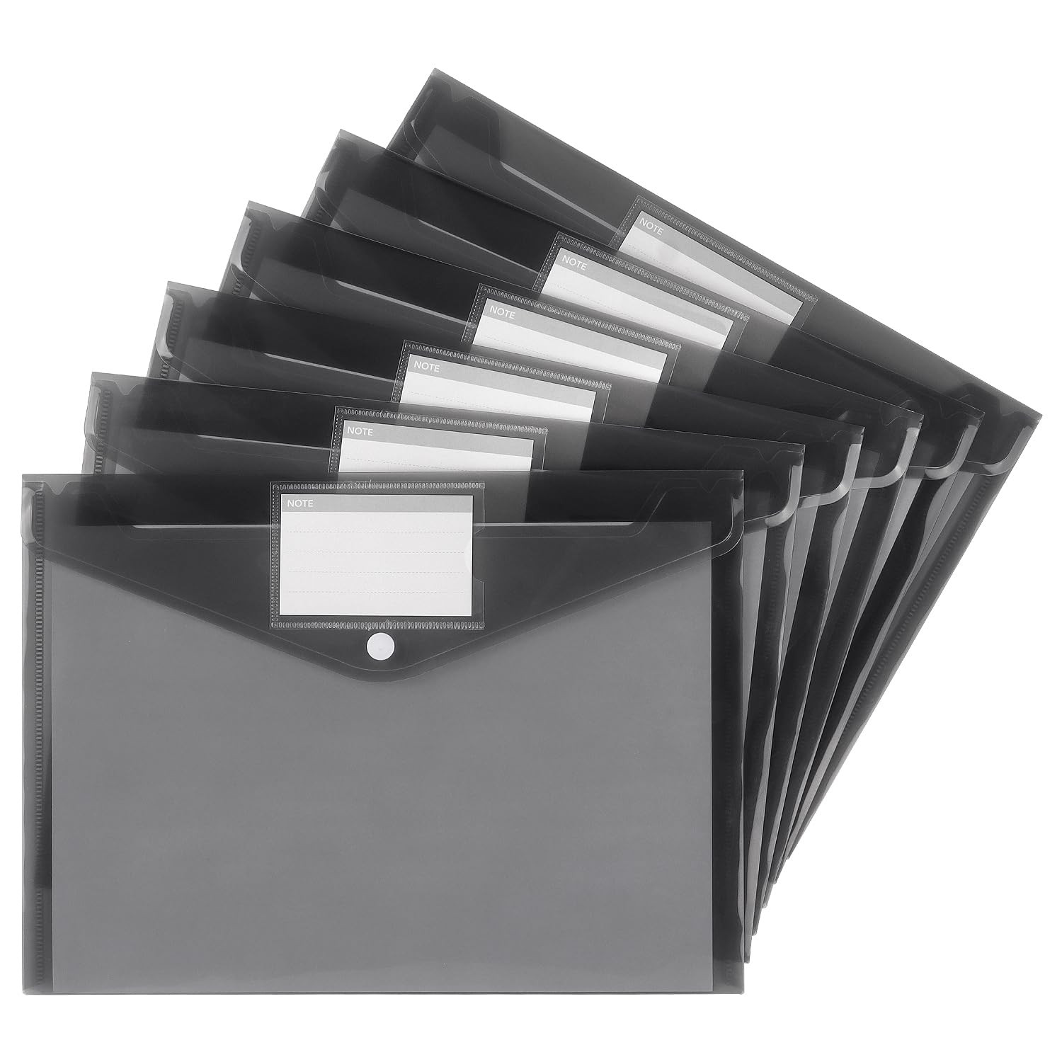 Tamaki 6 Pack Plastic Envelopes Poly Envelopes, Clear Document Folders Plastic File Folders for H... | Amazon (US)