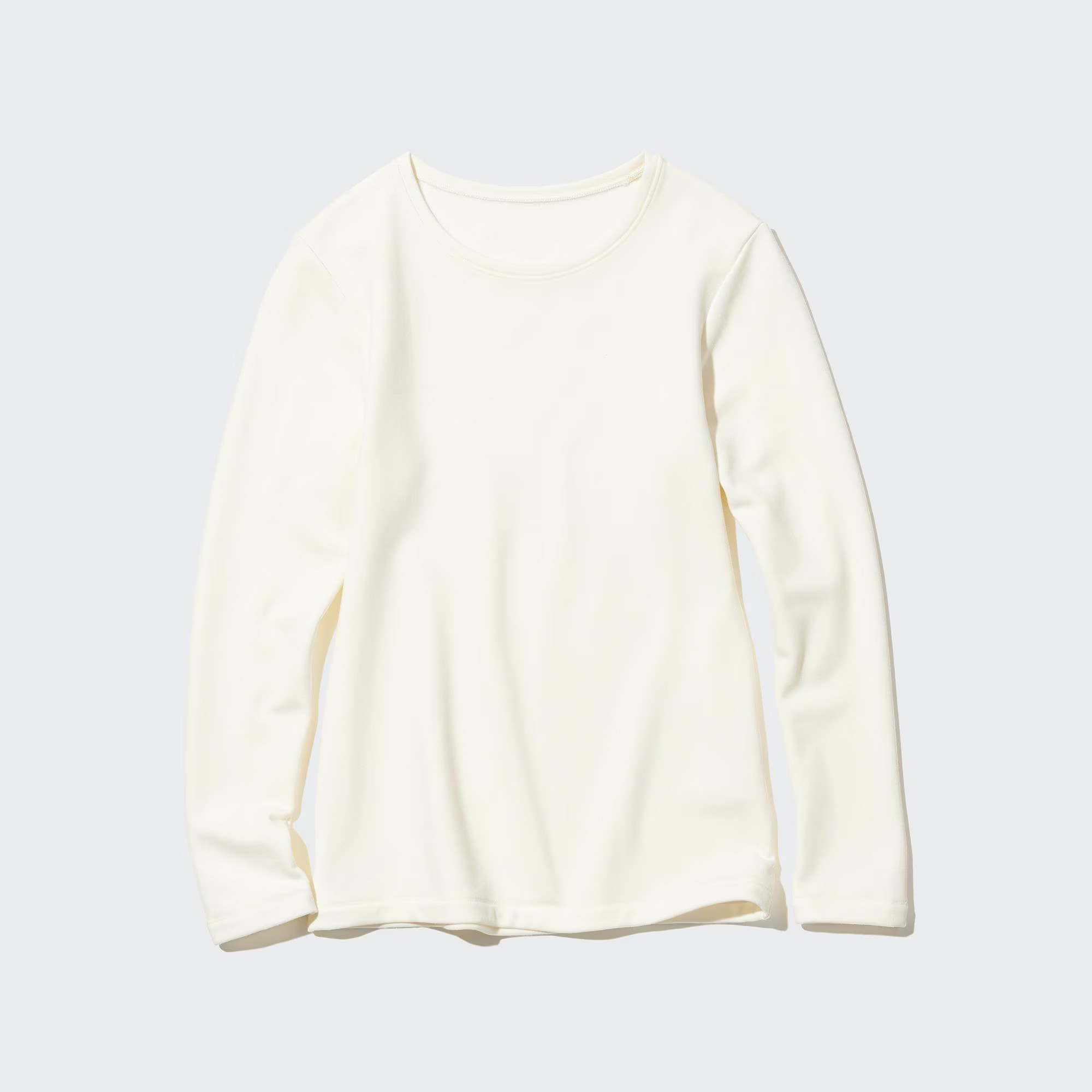 Women's HEATTECH Ultra Warm T-Shirt with Moisture-Wicking Off White XL UNIQLO US | UNIQLO (US)