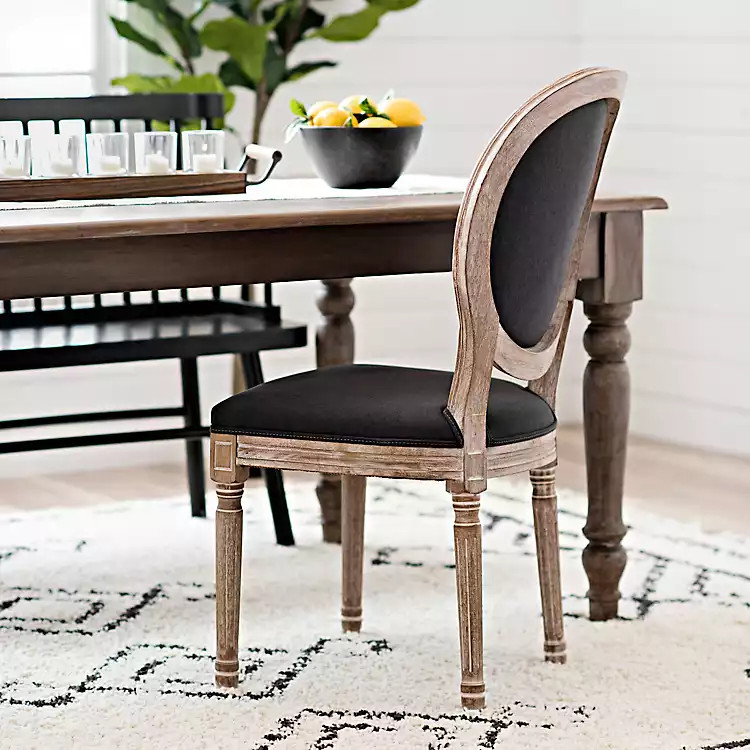 Charcoal Louis Dining Chair | Kirkland's Home