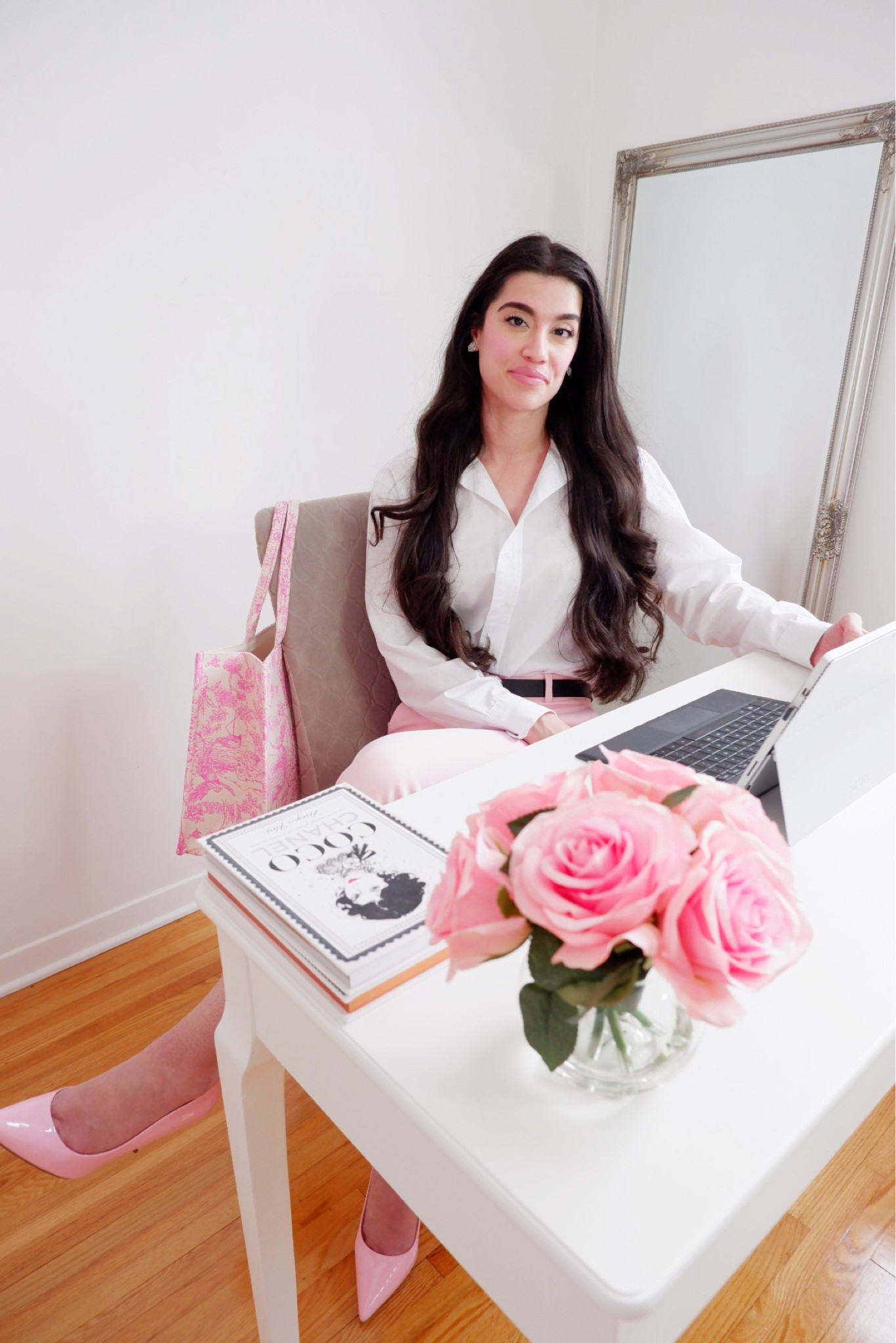 Linked my pink business casual outfit as well as my white office desk that’s on sale! And some beauty faves I’m wearing 

Shop sales and spring finds  
#LTKFind #LTKSeasonal #LTKunder50#LTKunder100 #LTKstyletip #LTKsalealert 
#LTKbeauty #LTKSale#LTKworkwear #LTKfit #LTKtravel #LTkshoecrush #LTKitbag #LTKHome #LTKfamily