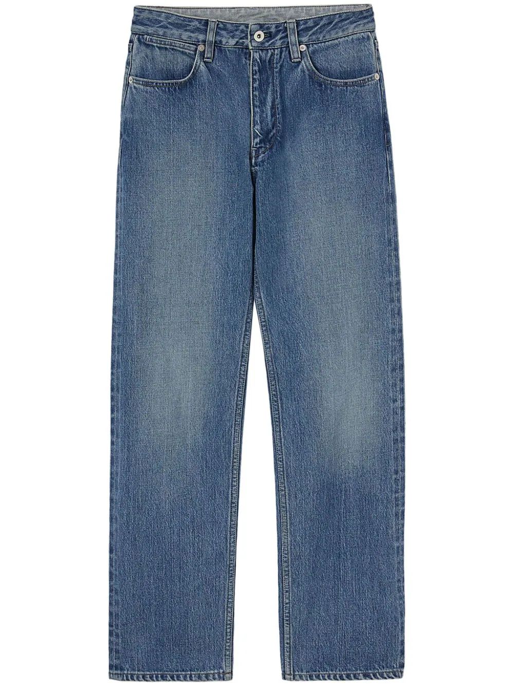 Jil Sander logo-appliqué straight-leg Jeans  - Farfetch | Farfetch Global