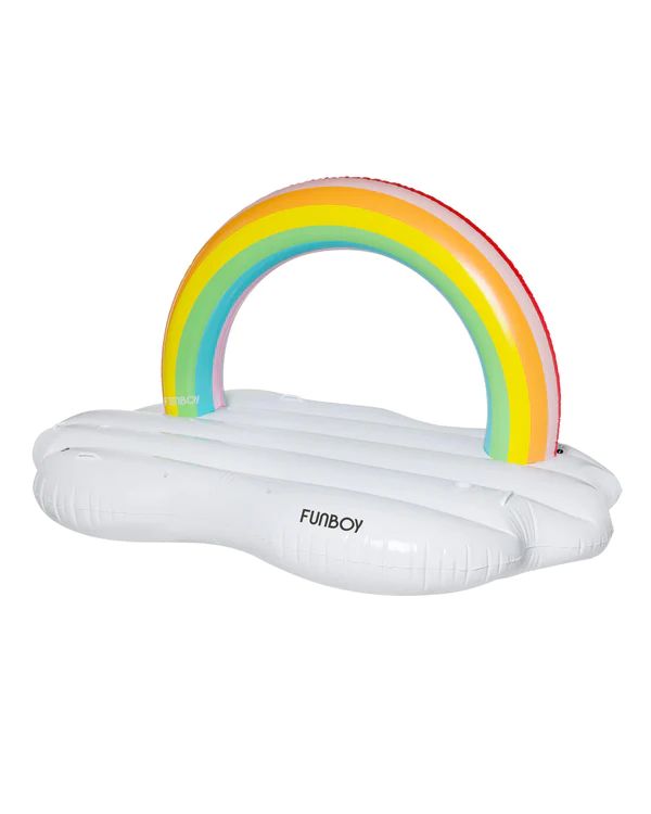 Inflatable Rainbow Daybed Pool Raft & Float | FUNBOY