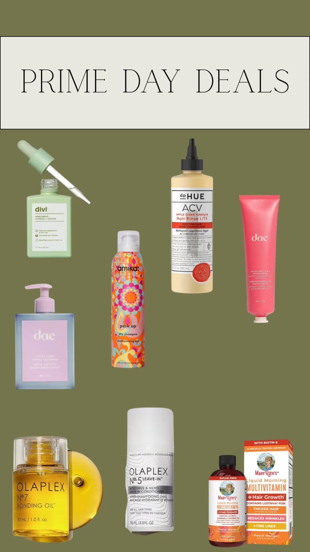 PRIME Day 2025 DEALS

amazon, amazon prime, amazon prime day 2025, on sale, deals, deal of the day, amazon, amazon finds, hair, hair faves, amazon hair, hair prime day deals, dae, shampoo, my hair faves 


#LTKFindsUnder100 #LTKBeauty #LTKSaleAlert