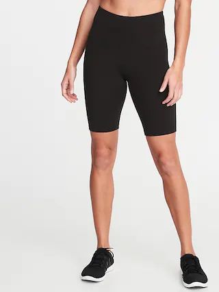 High-Waisted Elevate Compression Biker Shorts for Women - 8-inch inseam | Old Navy (US)