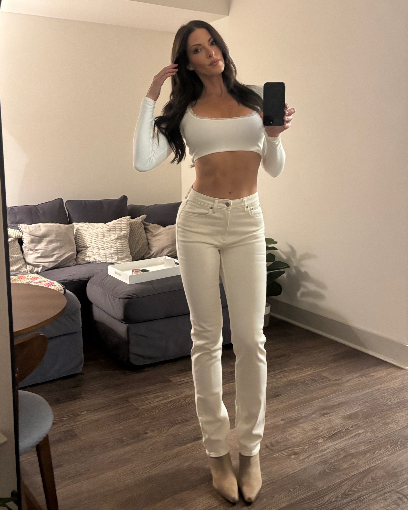 winter whites 🤍

bc it was 80 degrees today 🫠
jeans and boots are on sale!

#LTKootd #LTKSaleAlert #LTKTall