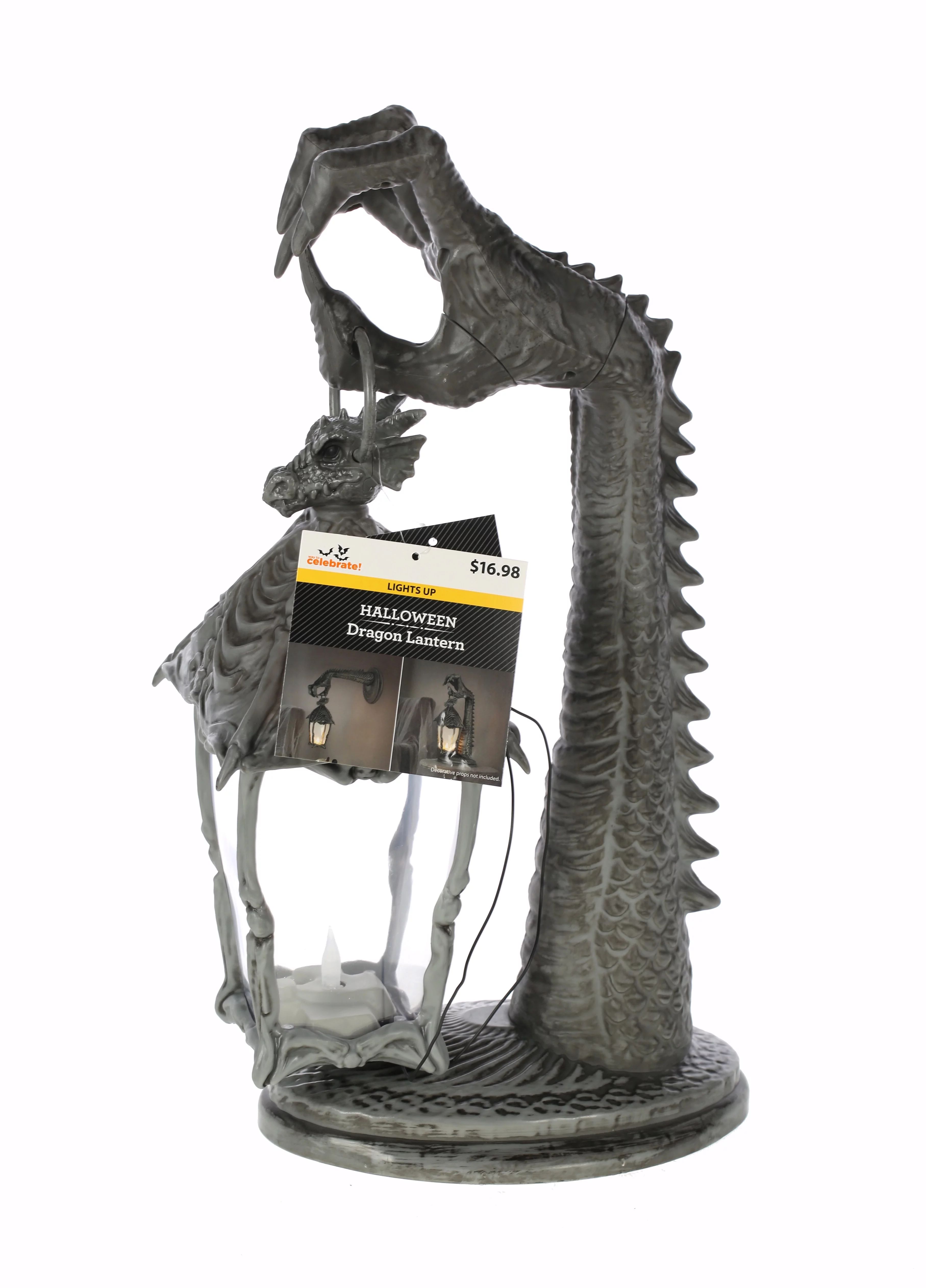 Halloween Light-Up Dragon Lantern Decoration, 16 in, by Way To Celebrate | Walmart (US)
