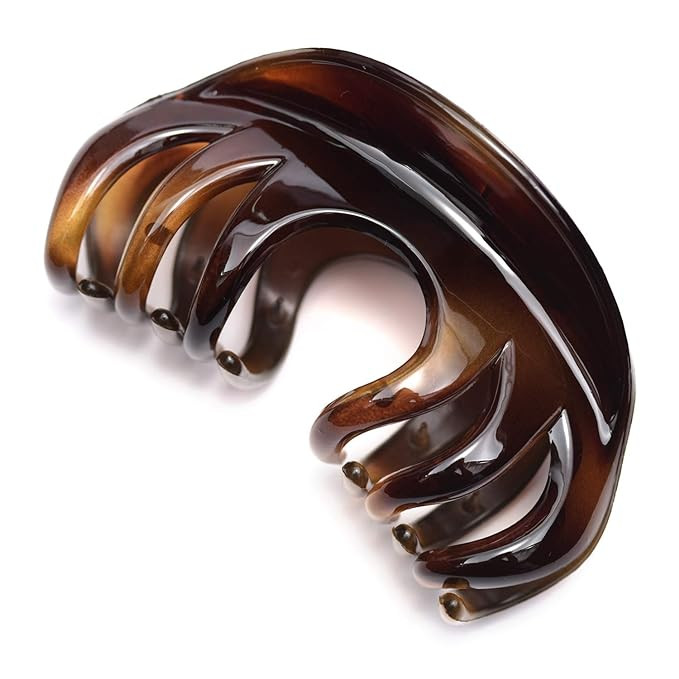 Hair Claw for Women, 4 Inch Pretty Hair Clip, Hair Grip for Thick Hair, Coffee | Amazon (US)