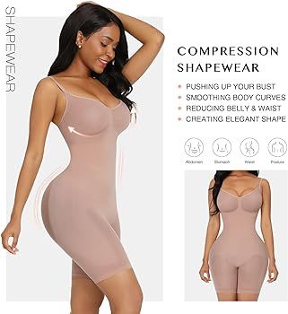 FeelinGirl Shapewear Bodysuit for Women Tummy Control Shaper Seamless Butt Lifter Thigh Slimmer B... | Amazon (US)