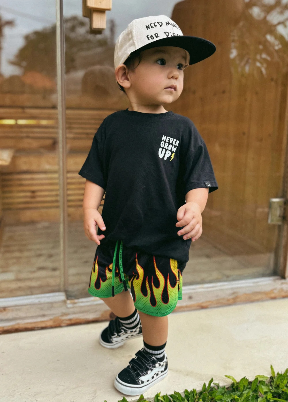 Heater Mesh Shorts Green | Little Trouble