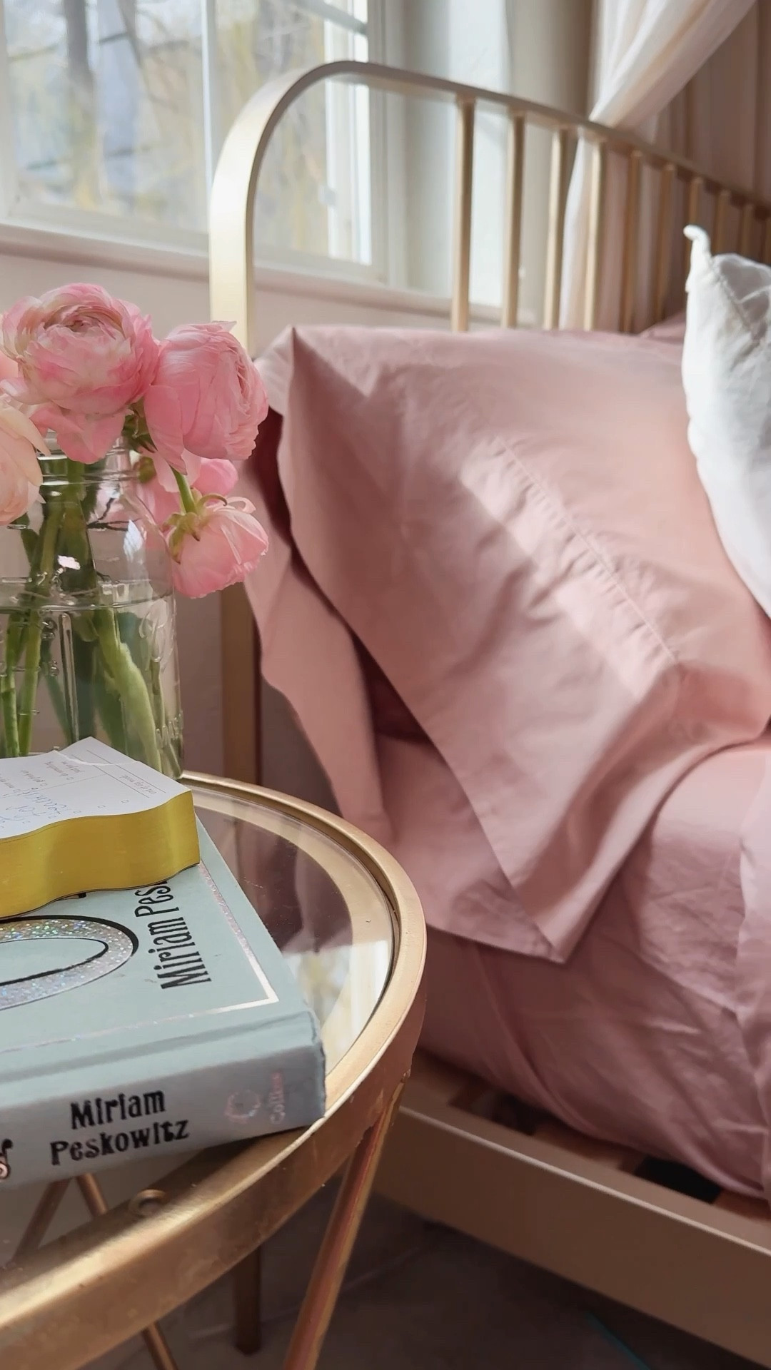 spring refresh for my daughter’s room. 🌷for a limited time you can get 20% off our family’s bedding favorites. these dusty rose colored sheets have recently been restocked! use code  THELOVEDESIGNEDLIFE at checkout in these links! 

#LTKHome #LTKSeasonal #LTKFamily