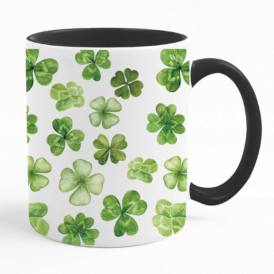 Custom Shamrock Ceramic Coffee Mug – Personalized Name & Photo St. Patrick’s Day Watercolor L... | Amazon (US)