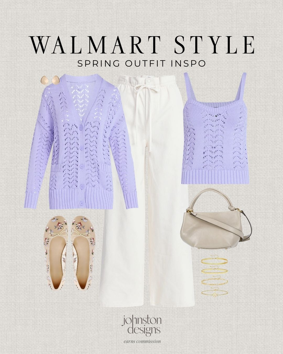 Spring outfit idea from Walmart featuring a pretty lavender knit top styled with floral flats and simple gold accessories. An easy, polished look that’s perfect for everyday spring style.

Walmart spring outfit, walmart fashion finds, walmart outfit ideas, lavender spring outfit, knit cardigan outfit, walmart womens clothing, casual spring outfit, affordable spring fashion, walmart style finds, wide leg trousers outfit, floral flats outfit, walmart everyday style, budget friendly outfit, walmart spring fashion, spring outfit inspiration. 

 #LTKootd #LTKSeasonal