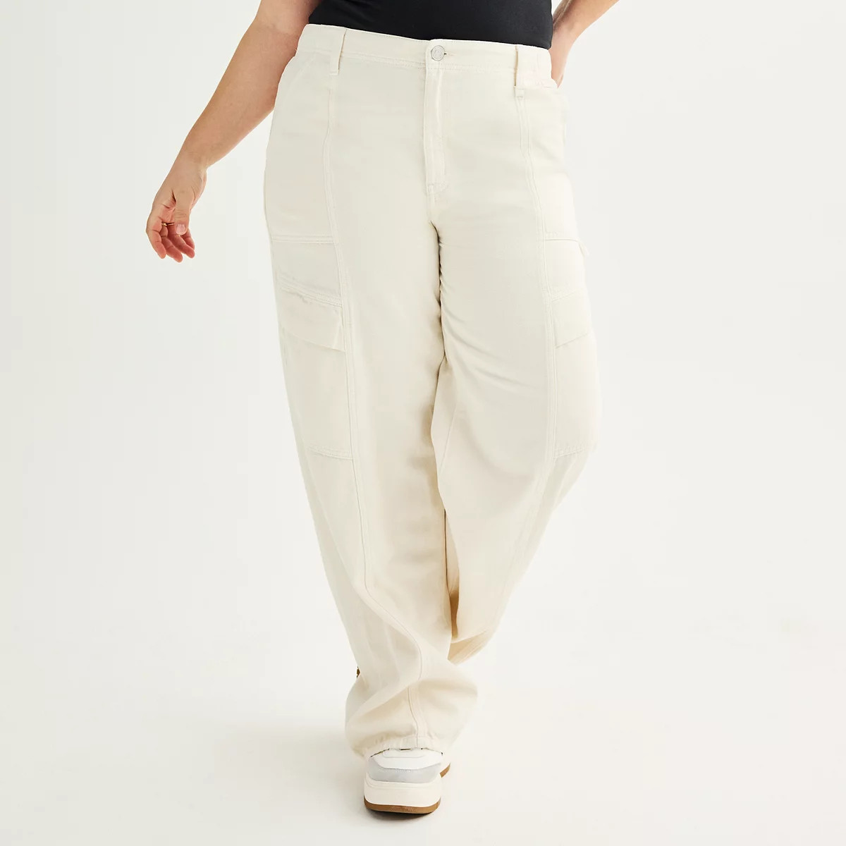 Juniors' Plus Size SO® Low-Rise Carpenter Utility Pants | Kohl's