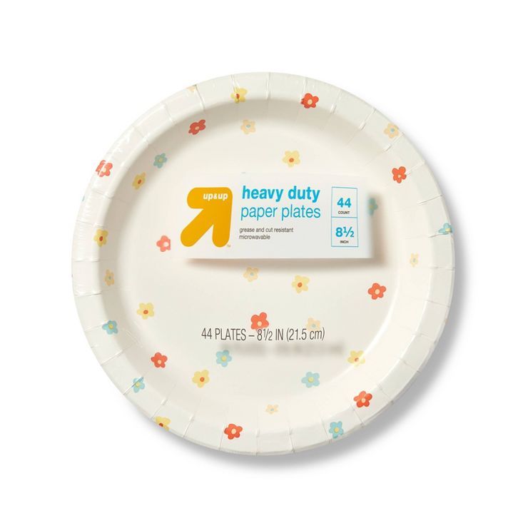 Floral Print Disposable Plate 8.5" - 44ct - up & up™ | Target