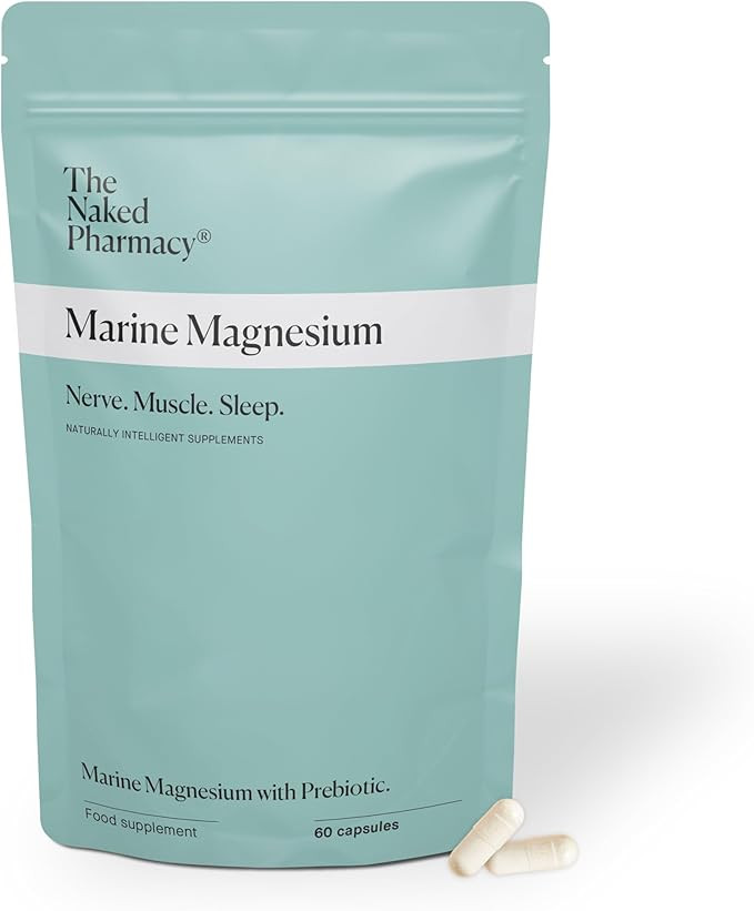 The Naked Pharmacy | Marine Magnesium | Sleep & Nerve/Muscle | Natural Supplements with Prebiotic... | Amazon (UK)
