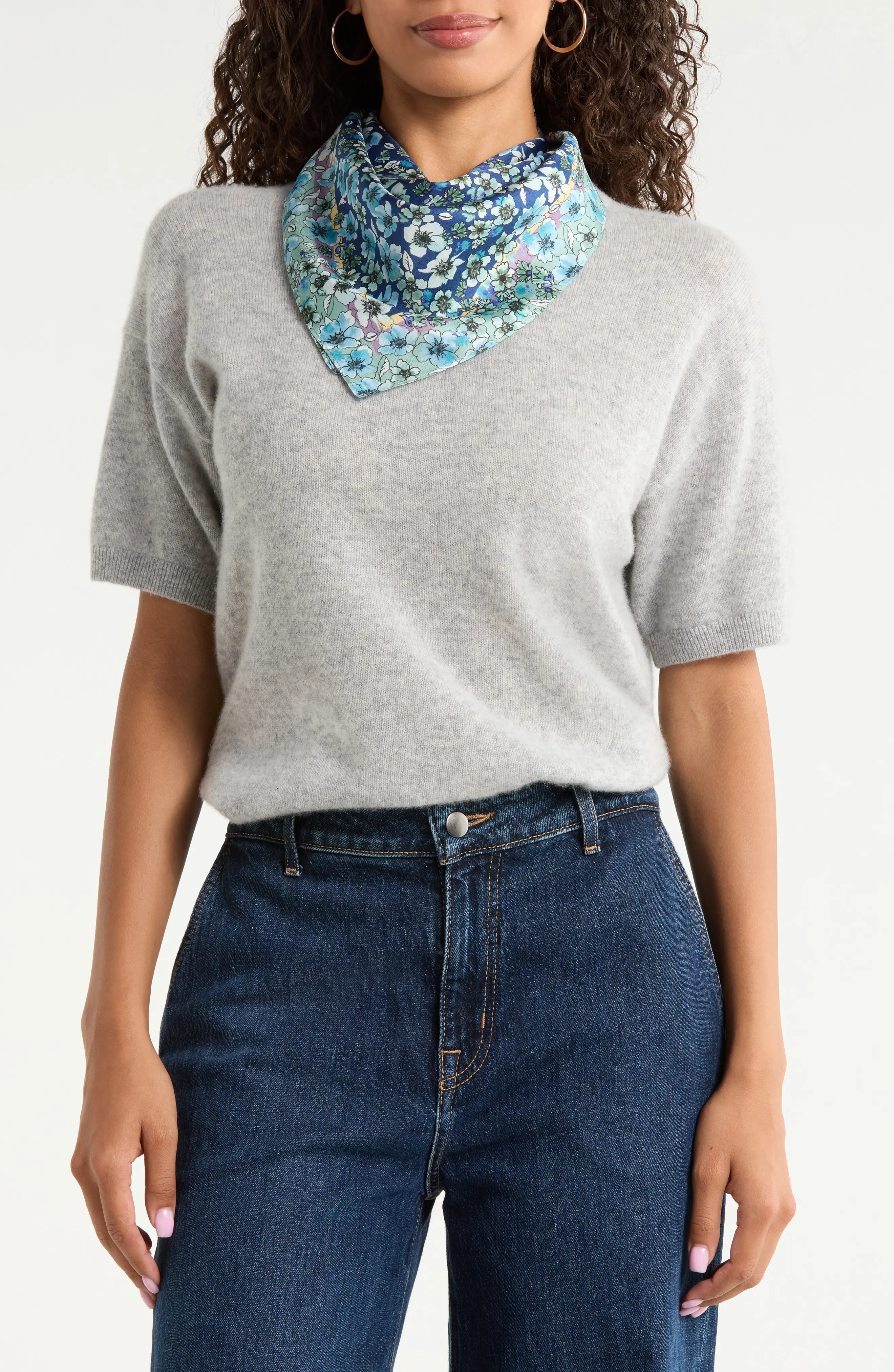 Print Silk Square Scarf (Women) | Nordstrom | Nordstrom