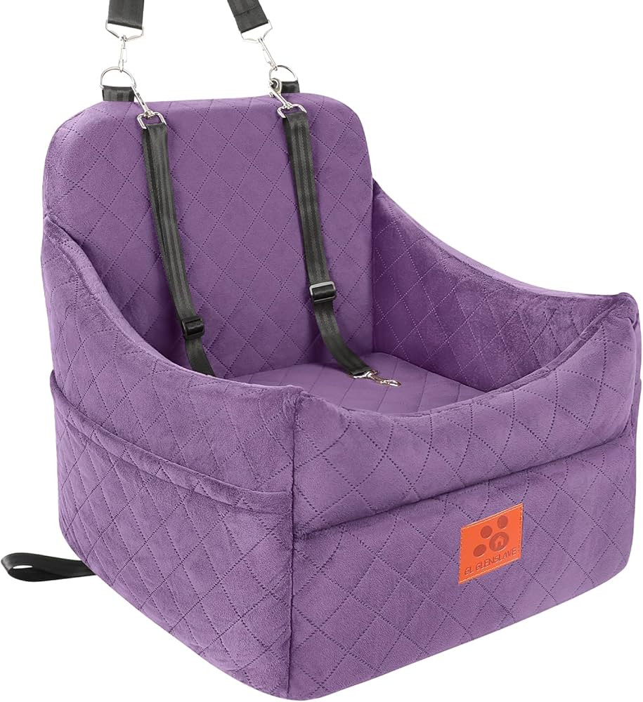 GL GLENSLAVE Dog Car Seat for Small/Medium Dogs, Dog Booster Car Seats with Thick Cushion for Dog... | Amazon (US)