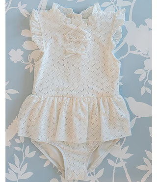 Edgehill Collection x The Broke Brooke Baby Girls Newborn-24 Months Elle Eyelet One Piece Swimsui... | Dillard's