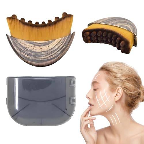 Lymphatic Contour Face Brush,Contour Face Brush for Lymphatic Drainage,Dry Lymphatic Drainage Massager,Ergonomically Designed to Fit The Skin Precisely | Amazon (US)