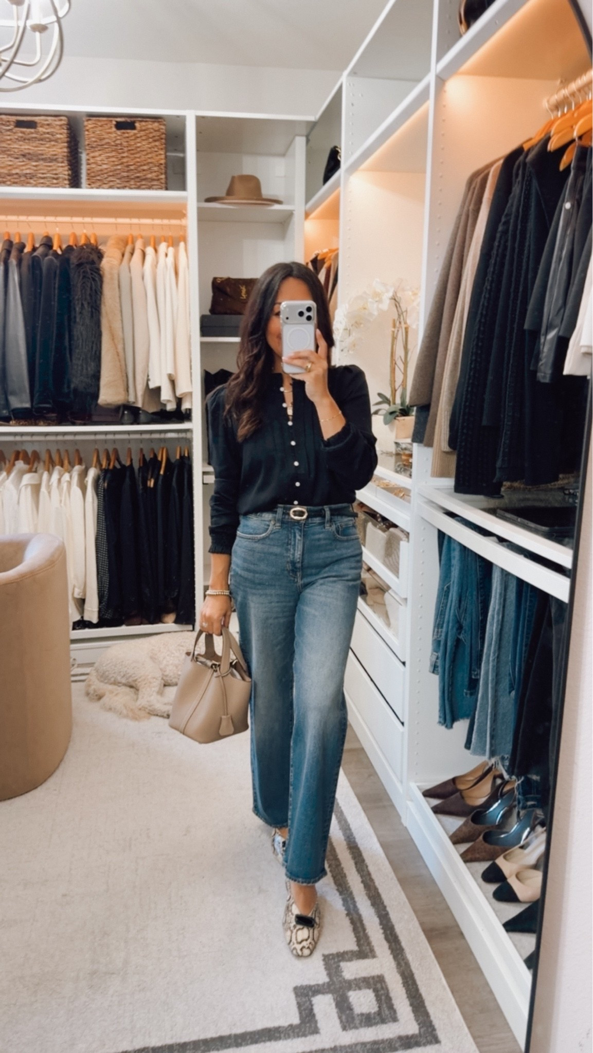 Blouse is perfect for work to dinner- super versatile and budget friendly! 
Everything is TTS
@Quince  #quincepartner

#LTKootd #LTKOver40