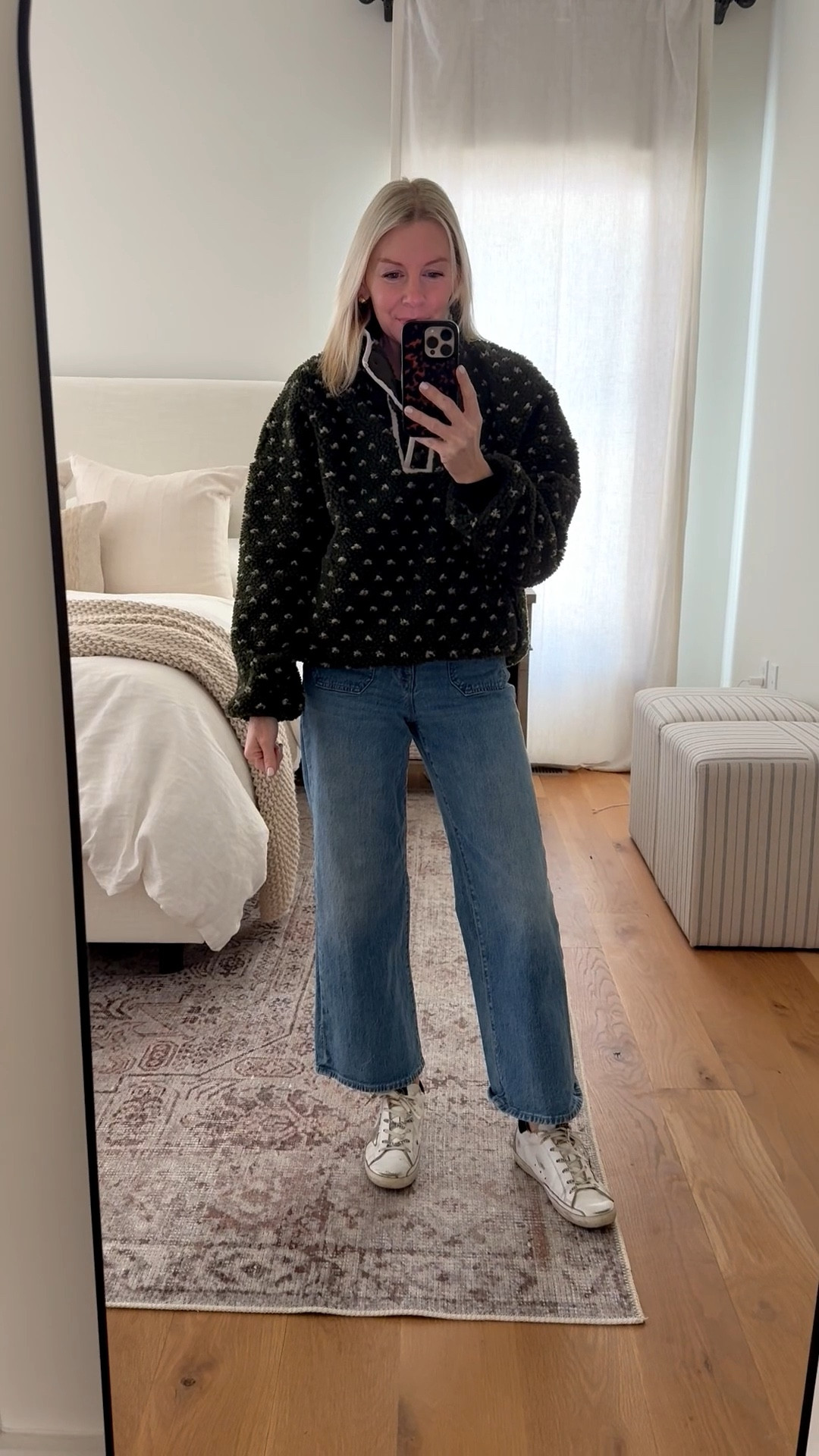 So many questions on this cozy fleece! Perfect to throw on on days you don’t need a jacket! Comes in a few other colors and a great dupe for a designer brand for fractions of the cost! Wearing size XS 

#LTKootd #LTKgrwm #LTKOver40