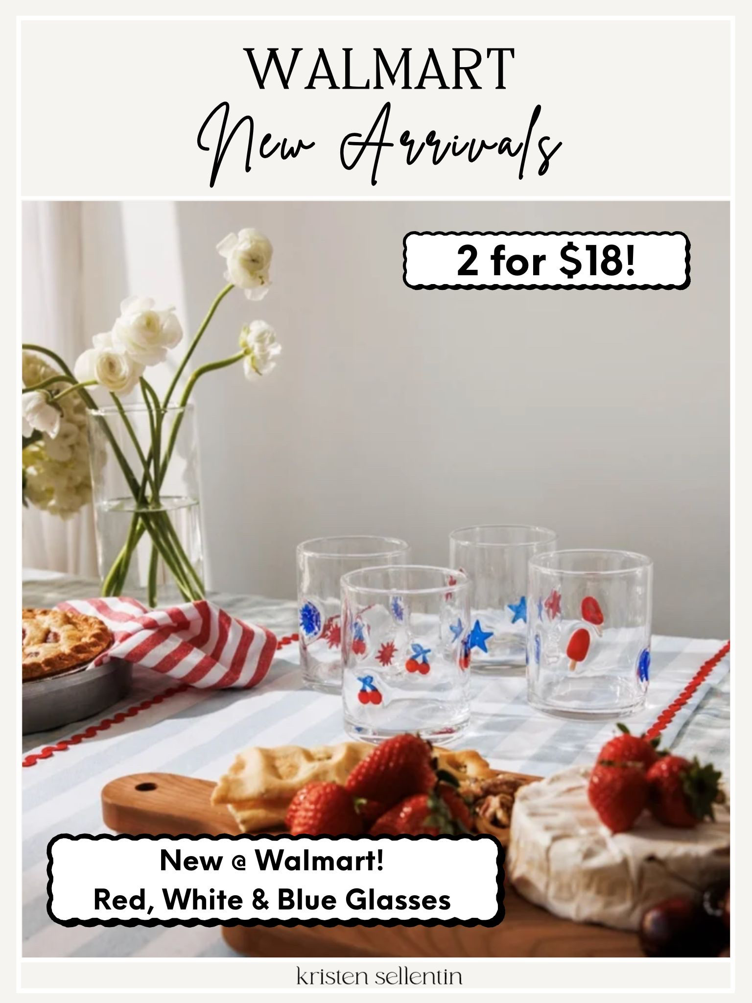 New! Thyme & Table Patriotic Glasses at Walmart-2 for $18! 

 

#LTKSeasonal #LTKHome