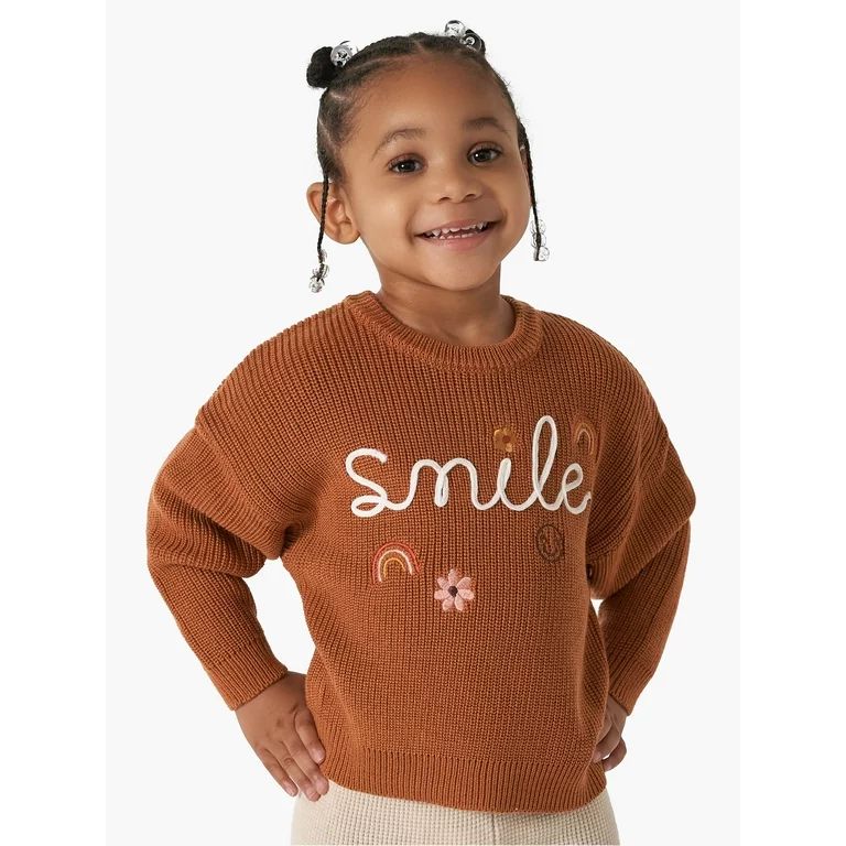 Modern Moments By Gerber Toddler Girl Matching Sister Sweater, Sizes 2T-5T | Walmart (US)