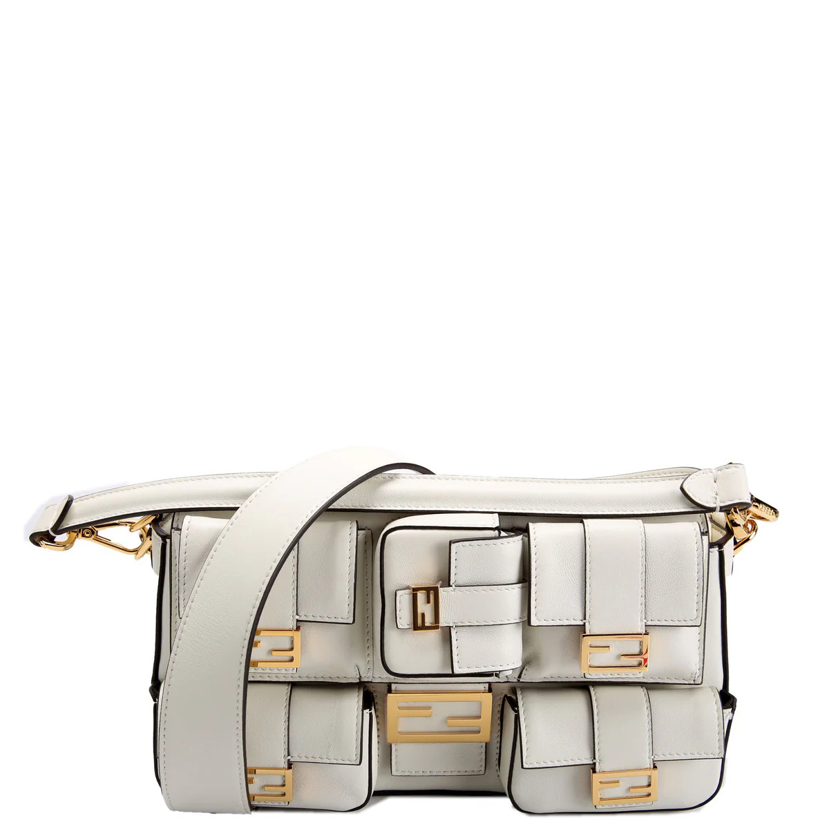 8BR398 Multipocket Baguette | Keeks Designer Handbags