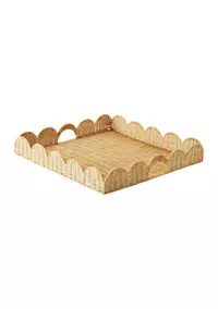 Crown & Ivy™ Society Social x Crown & Ivy™ Wavy Wicker Tray | Belk