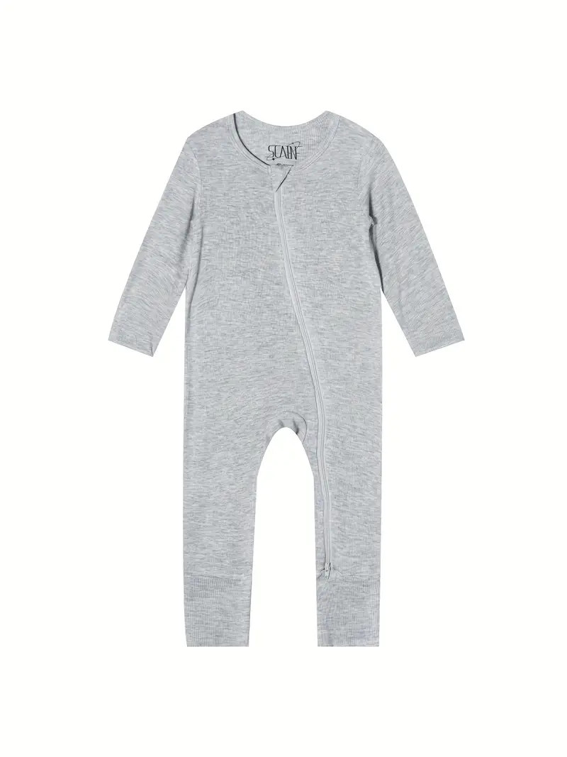 Baby's Cute Casual Ribbed Kit Zip Romper Newborn's V Neck - Temu | Temu Affiliate Program
