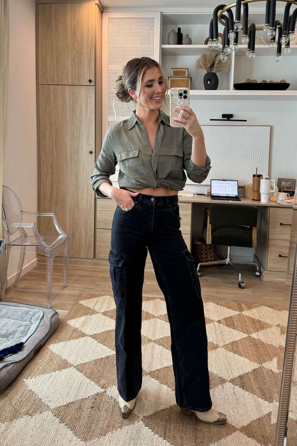 These cargo jeans are the best fit - I have them in denim as well and have worn them a ton. Eveything runs TTS  

#LTKFindsUnder50 #LTKFindsUnder100 #LTKStyleTip