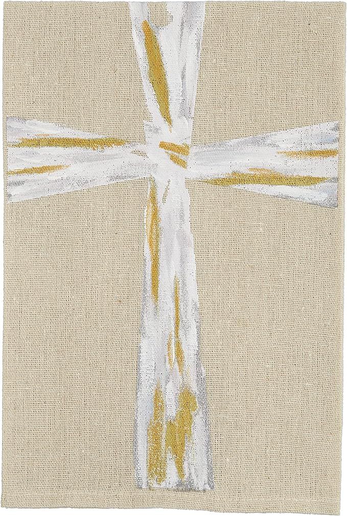 Mud Pie Faith Christmas Painted Towel, Cross, 21" x 14" | Amazon (US)