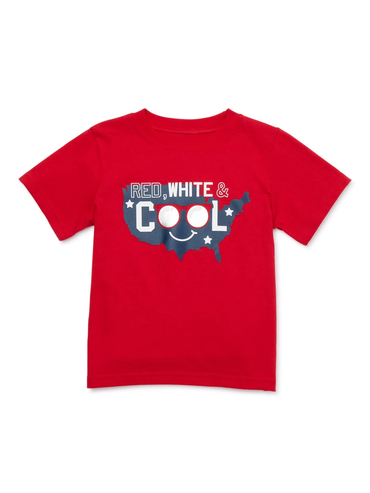 Way To Celebrate Toddler Boy "Red, White, & Cool" Tee | Walmart (US)