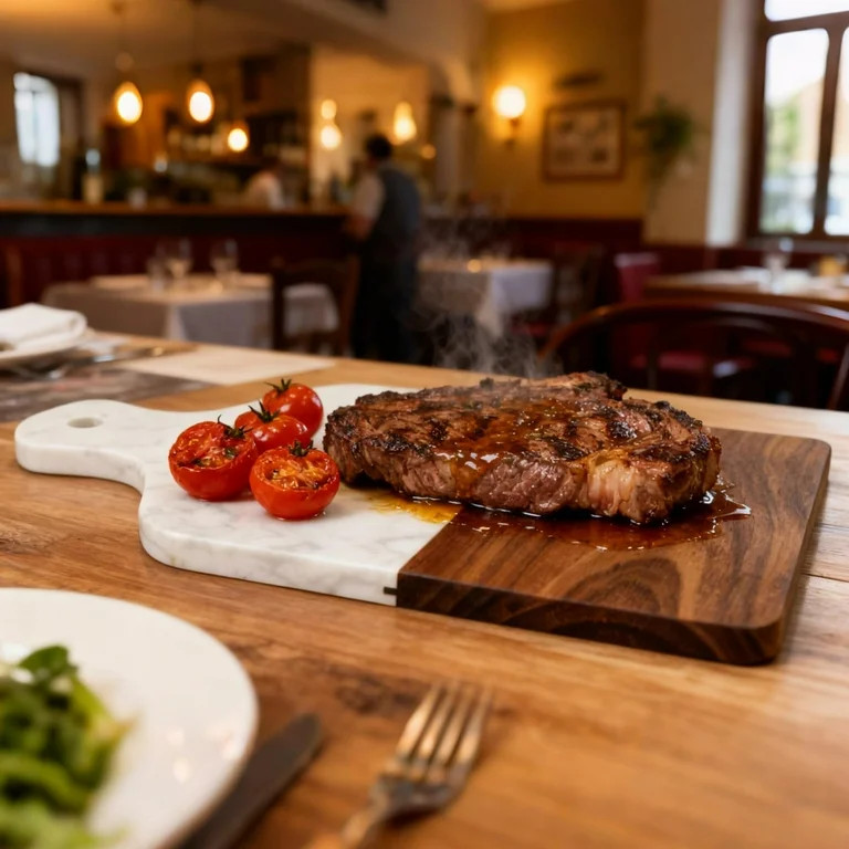 YUYAN-Marble Cutting Board, Charcuterie Board with Handle, Marble and Acacia Tray for steak, chee... | Walmart (US)