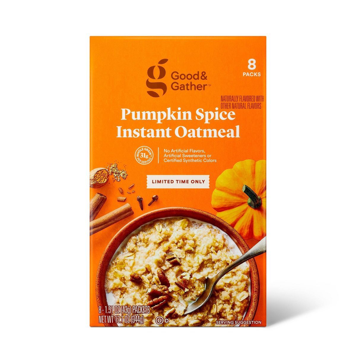 Instant Oatmeal Pumpkin Spice - 12.1oz - Good & Gather™ | Target