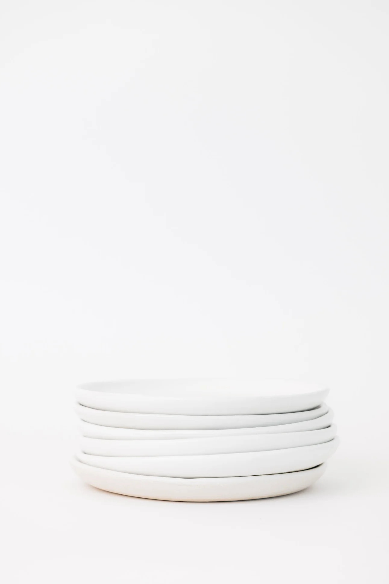 Drift Appetizer Plate - Matte White - Set of 6 | THELIFESTYLEDCO