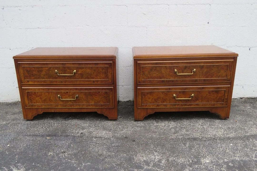 Hollywood Regency Large Nightstands Side End Tables a Pair by - Etsy | Etsy (US)