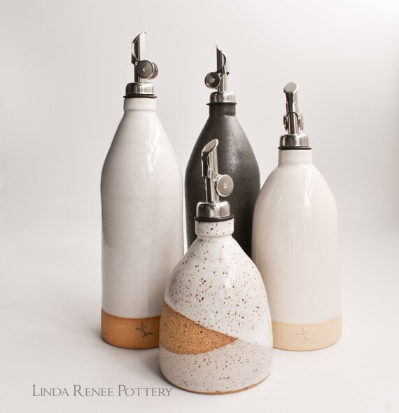 Olive Oil Cruet. BEST SELLER, Vinegar Cruet, Handmade pottery, olive oil bottle. Kitchen styling,... | Etsy (US)